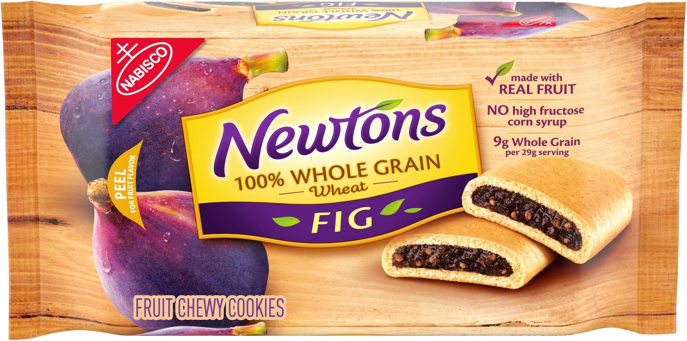 Newtons 100% Whole Grain Wheat Soft & Fruit Chewy Fig Cookies, (Fig Bars), 10 oz Pack