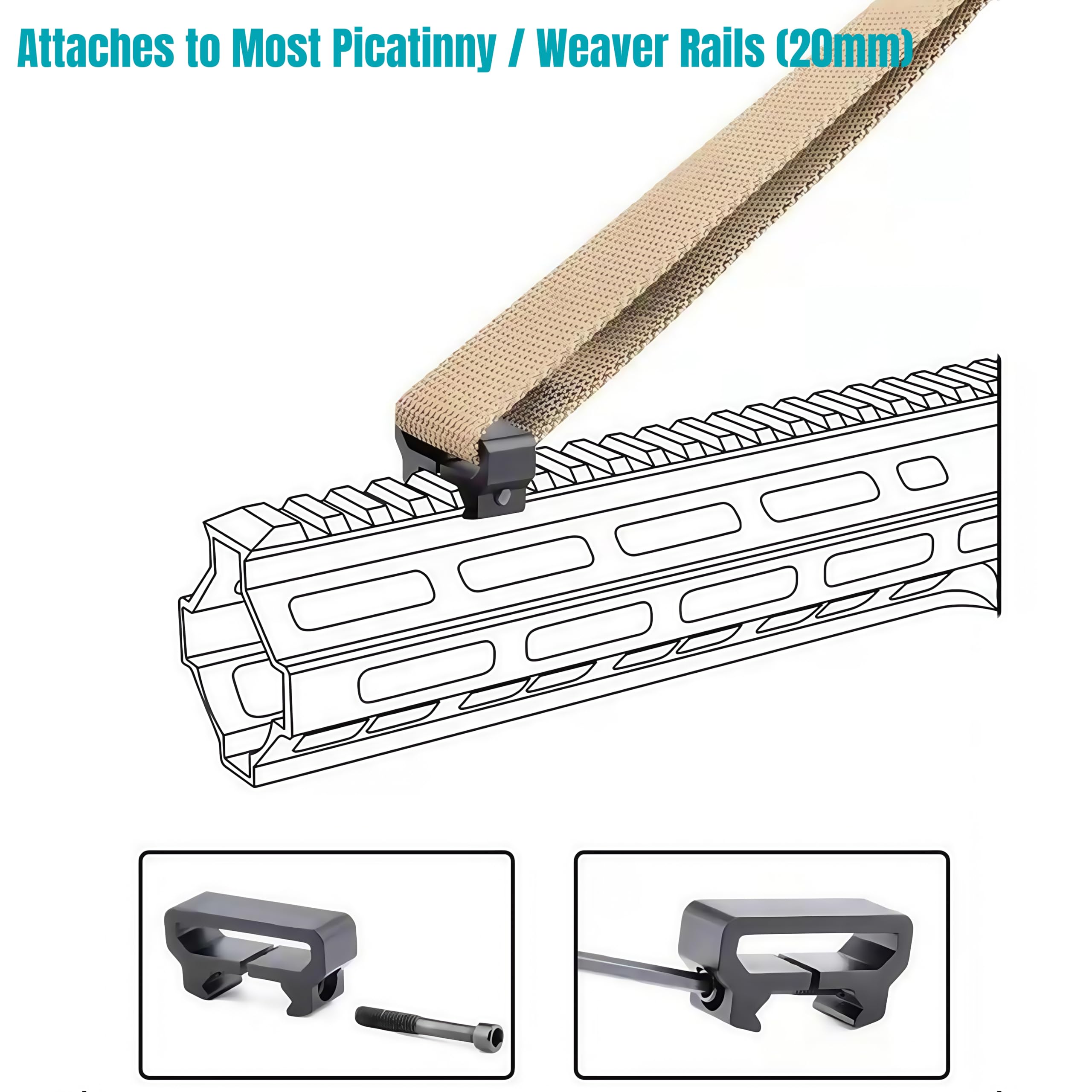 Poignée avant B&T fixation rapide QD rail picatinny - Armes catégorie B