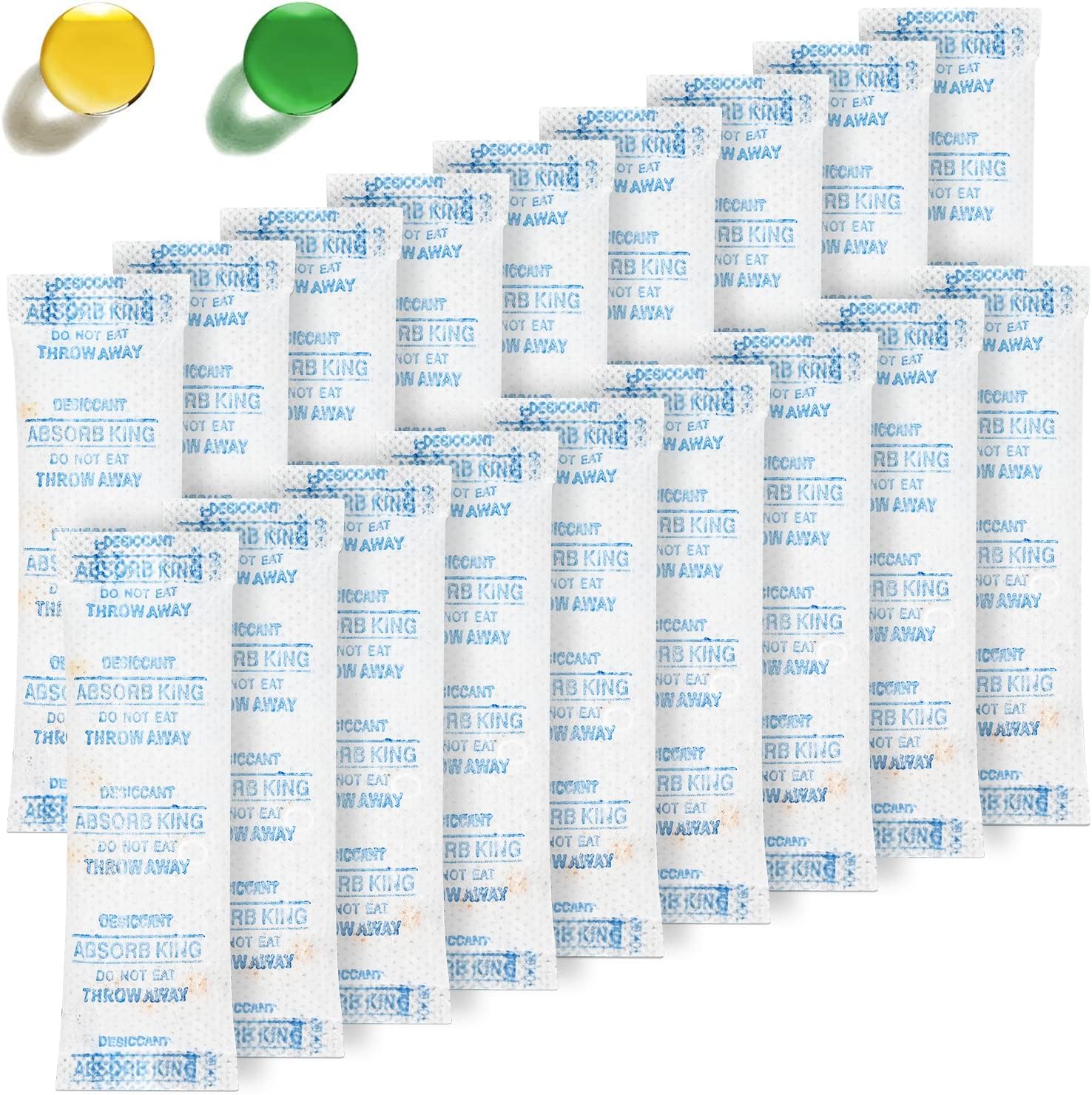 Silica Gel Packs – 150 Packs 5 Gram Desiccants, Moisture Absorbers for Food Storage with Color Indicating, Premium Food Grade Silica Packets for Spices, Jewelry, Shoes, Electronics