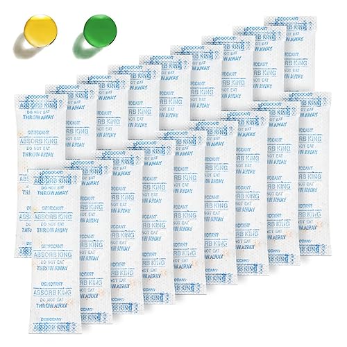 Paquetes de gel de sílice 150 paquetes de desecante de 018oz absorbentes de humedad para almacenamiento de alimentos con indicación de color