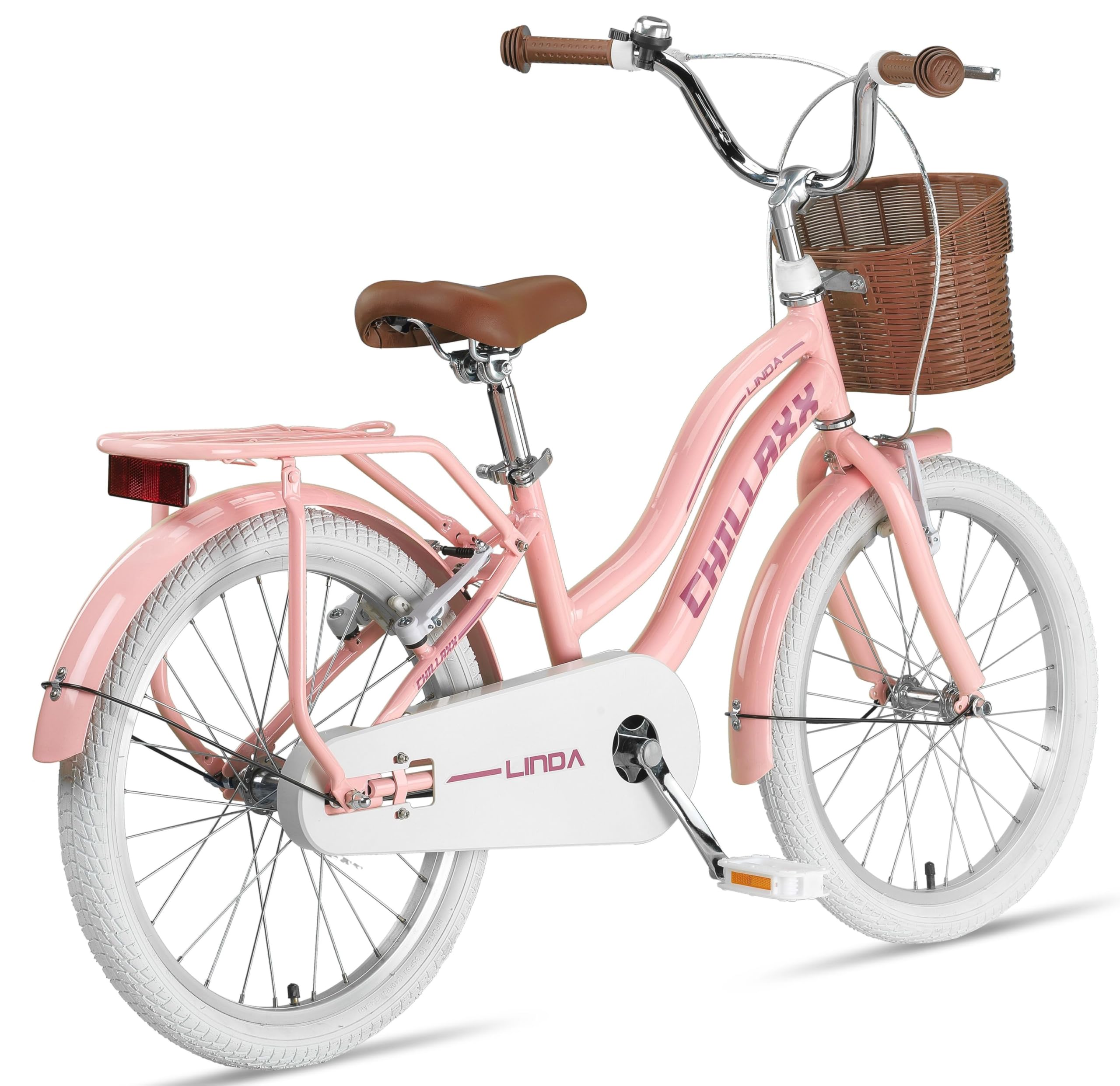 Chillaxx Bici Linda Premium per bambini City Bike da 20 pollici, per ragazze, ragazzi, olandese City Bike per bambini, adatta per 6,7, 8, 9, 10, 11 anni