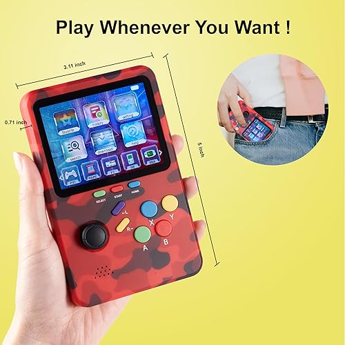 Miniatura 4 de WeLohas Consola de juegos retro, emulador clásico de 10, más de 10000 videojuegos divertidos precargados, juegos electrónicos 3D, tarjeta TF de 64