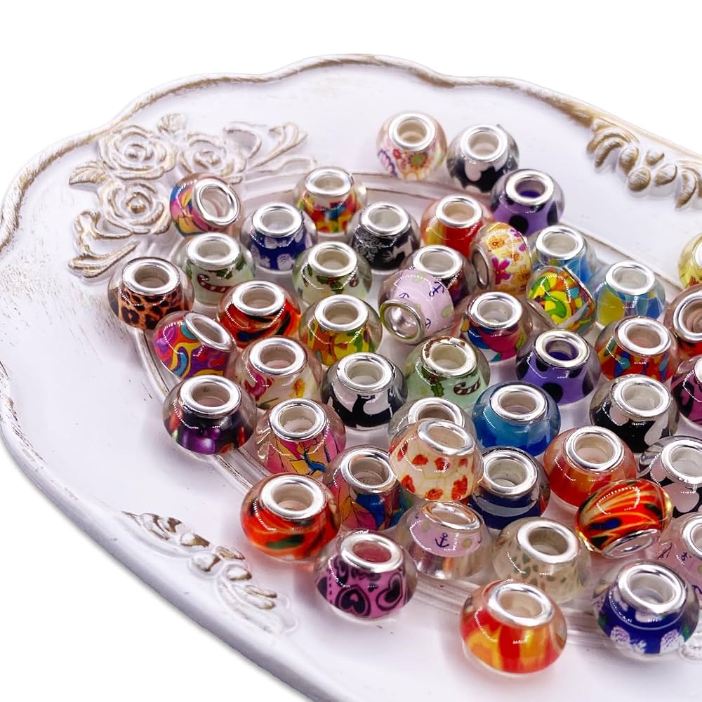 Amazon.co.jp: ノーブランド品 合成樹脂製 ビーズ 50個 14mm