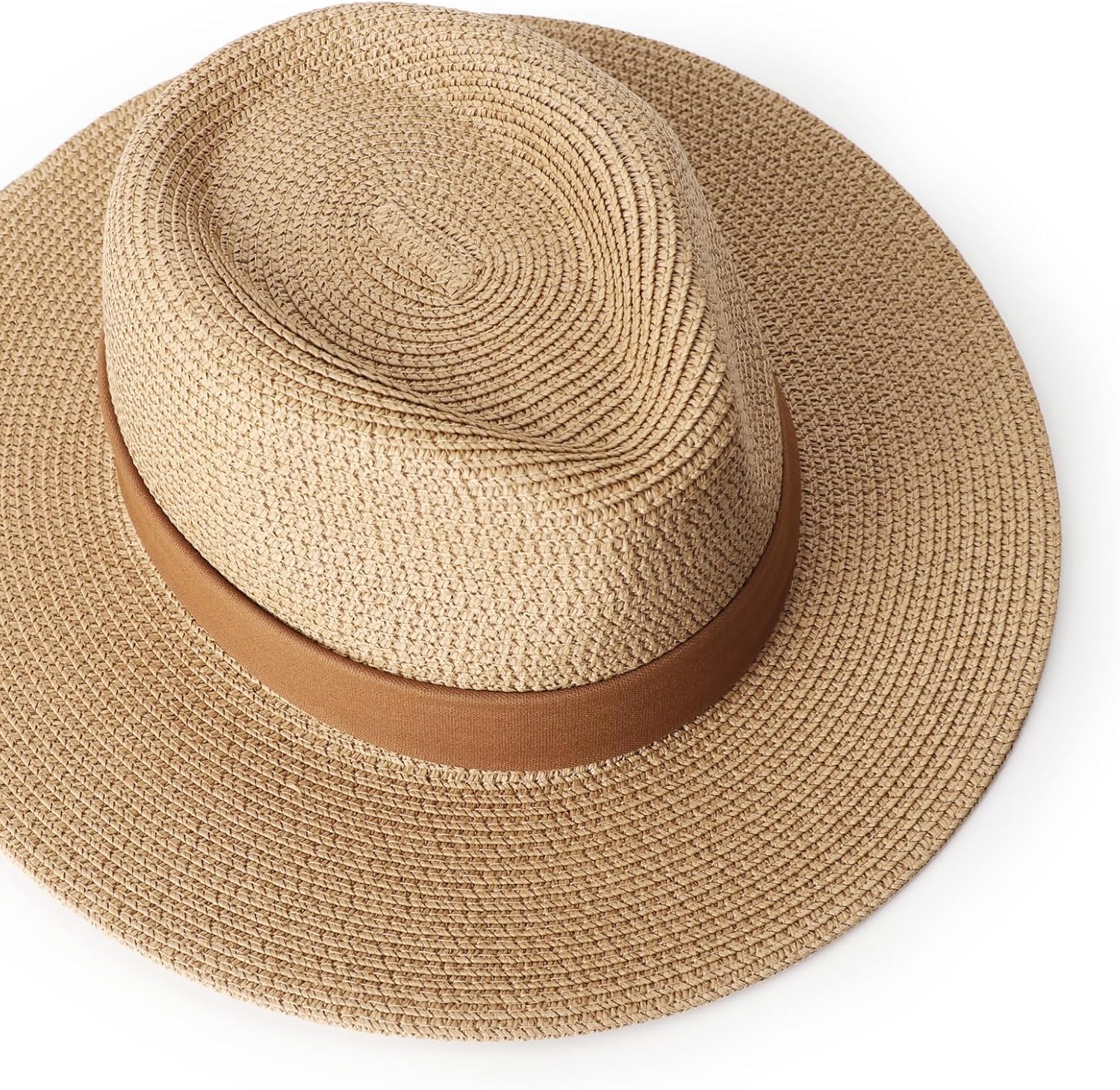 DRESHOW Women Straw Panama Hat - Image 4