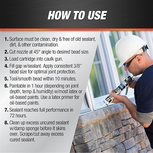 DAP Dynaflex Ultra Sealant (Light Gray), another view