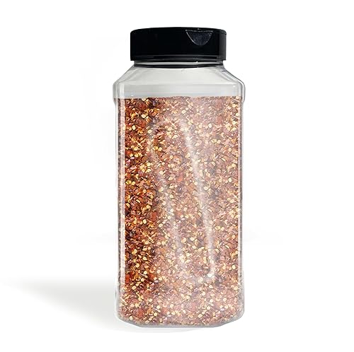 Miniatura 8 de GranAroma 6.5 oz de pimiento rojo triturado, frotaciones secas y adobos, condimento picante, cobertura de pizza