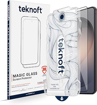 Teknoft Samsung Galaxy S26 Ultra ile Uyumlu Otomatik Hizalama Aparatlı Takılırken Toz Toplama Özellikli Ekstra Güçlendirilmiş Lazer Kesim Ekran Koruyucu Kırılmaz Cam (Galaxy S26 Ultra)