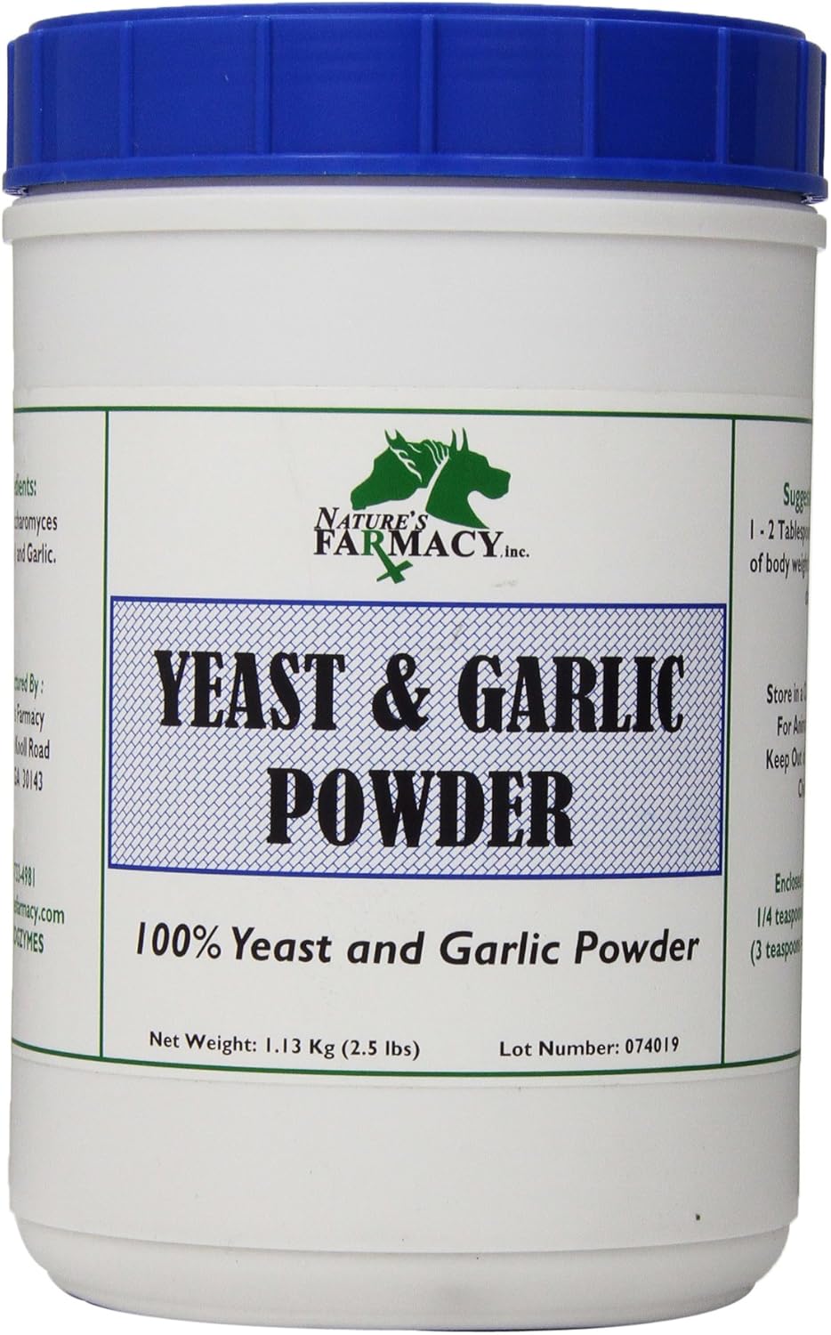 DOGZYMES Yeast and Garlic Powder Ticks and Fleas Repellent, 2.5Pound