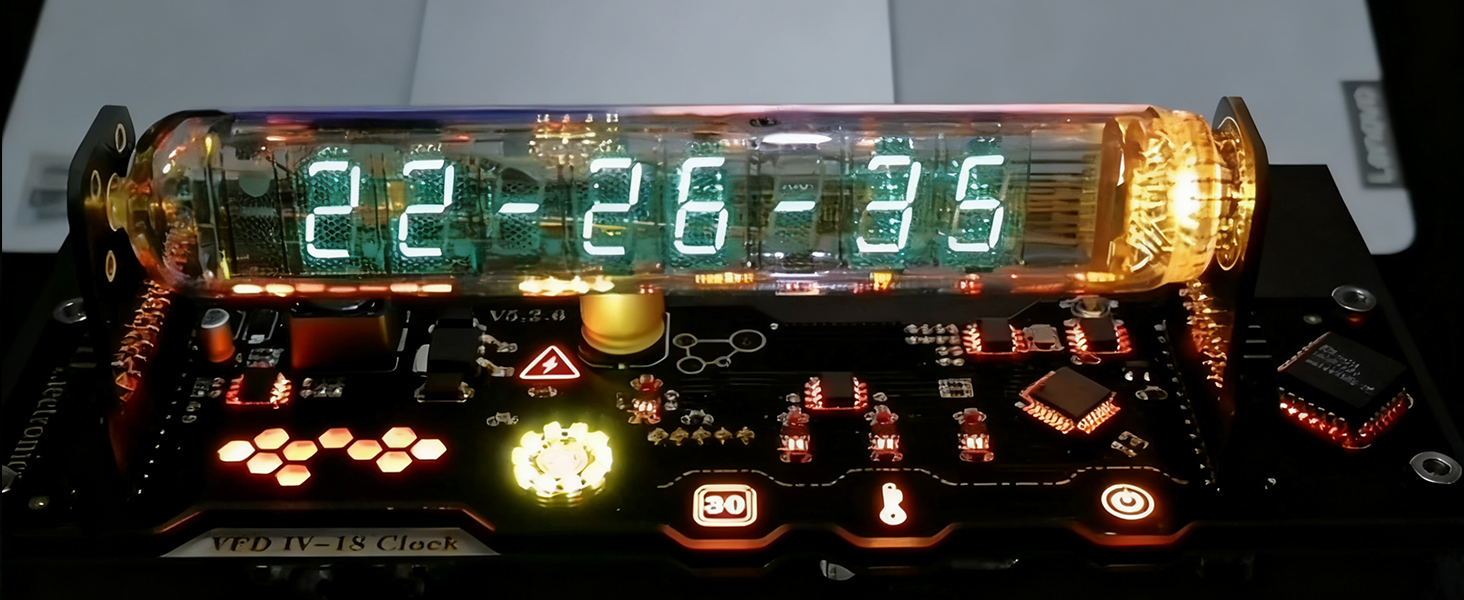 Amazon.com: TPHRAVAL Imitation Nixie Tube Clock Fluorescent Tube