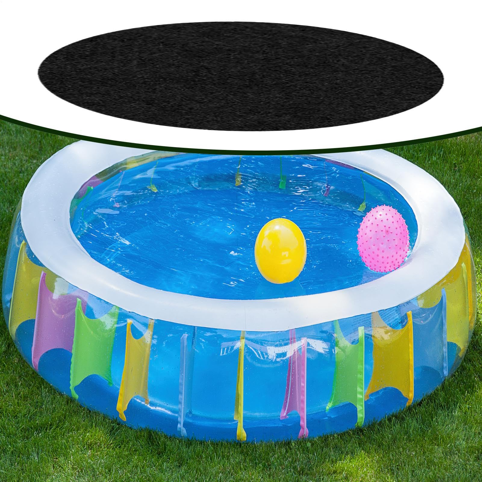 Tappeto protettivo piscina fuori terra Ricambio Imbottitura Nuoto | Tappetino Rivestimento Piscina Rotondo, Più E Resistente Per Patio, Prato, Giardino, Fondo Esterno, Previene Forature Su
