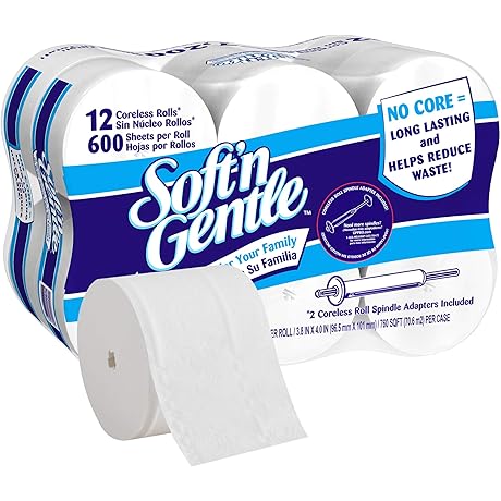 Soft ‘n Gentle® Premium Coreless Toilet Paper