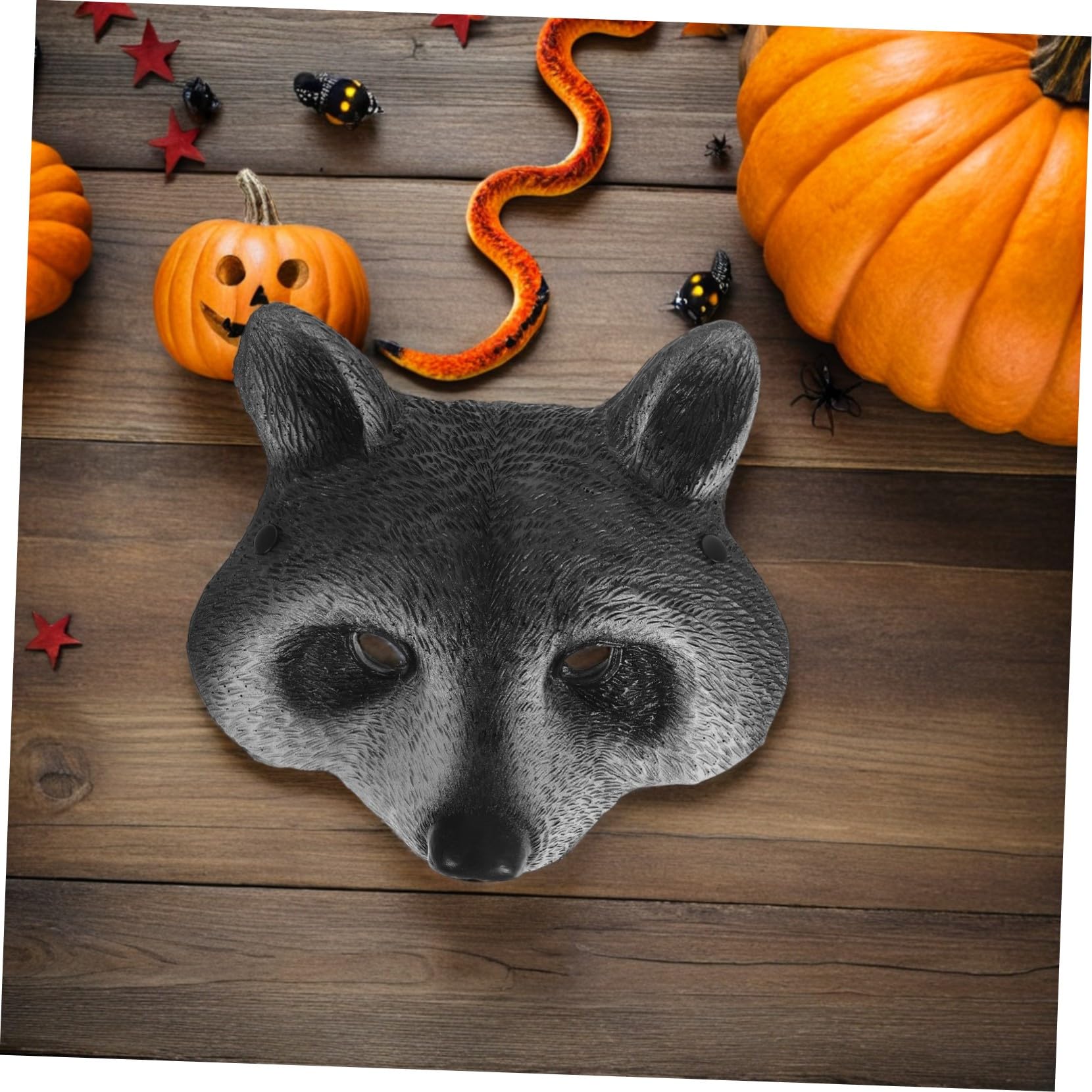 Ipetboom 2 Pezzi Maschere di Procione in Schiuma PU Leggera e Maschera Realistica per Costume Halloween Cosplay e Feste per Adulti e Ragazzi