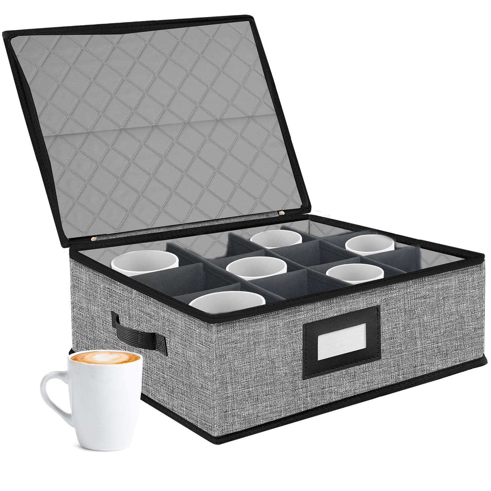 Quilted Mug Cup Storage Box,China Storage Containers