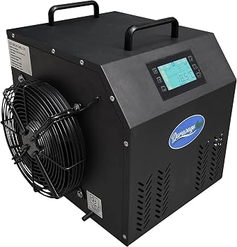 Durasage Ice Bath Chiller - .8 HP Water Chiller & Heater for Cold Plunge Tubs - Ozone Sanitation, Filtration System, 32-104 Degrees, 725W Chiller and Heater