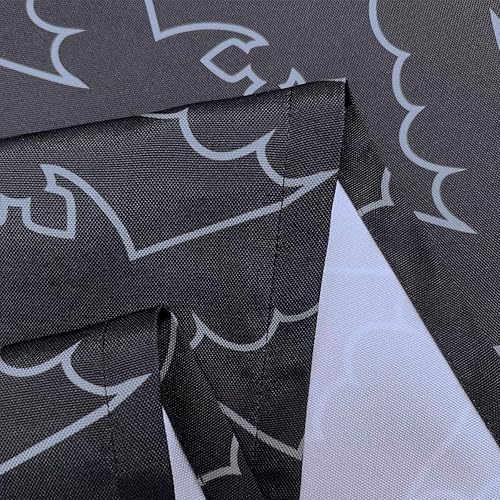 Vista 5 de Halloween Tablecloth, Halloween Table Cloth for Rectangle Tables 54 x 54 inch, Halloween Bat Washable Polyester Vintage Table Cover for Picnic Party