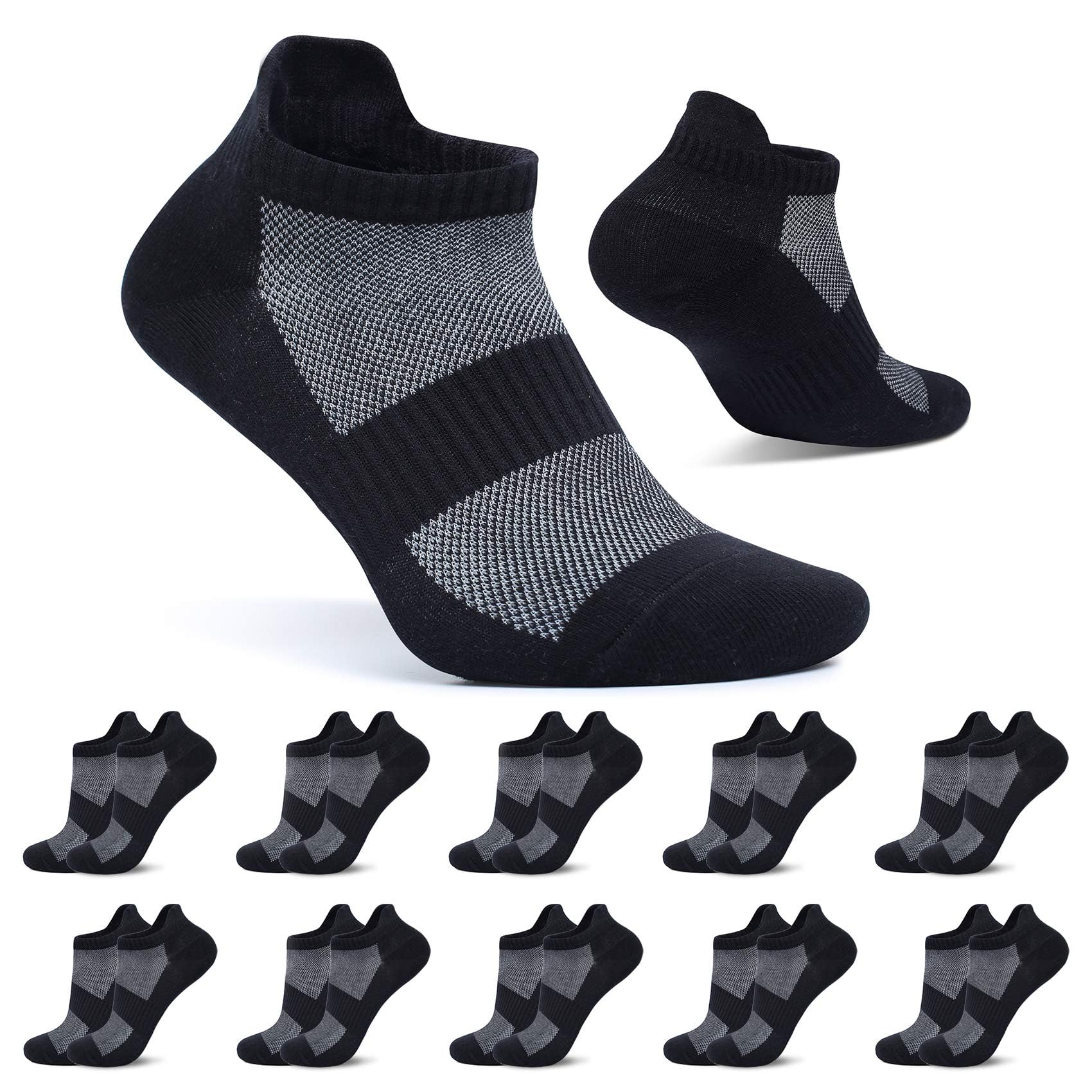 FALARY 10 paia Calzini da Donna Uomo Corte Calze Corti Sportive
