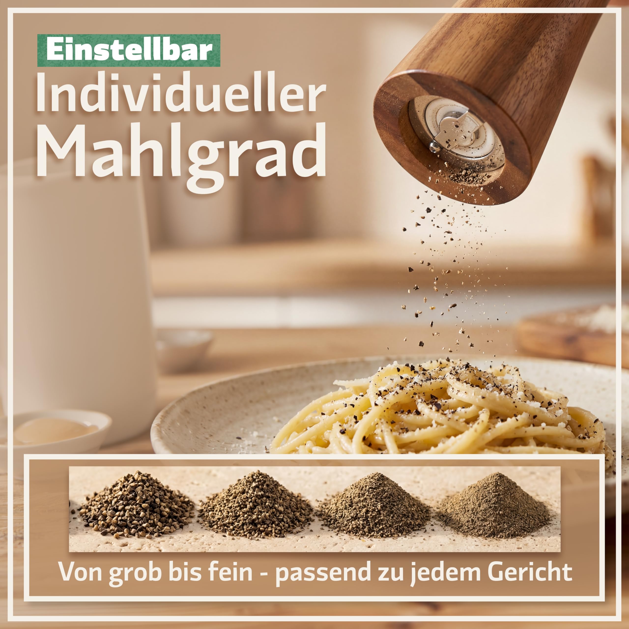 Bambuna Holzbackform Set mit Salz- & Pfeffermühle – Brotbackform für Sauerteig & Artisan Brot + Gewürzmühlen Set – Brot backen Zubehör Küche Geschenk Set