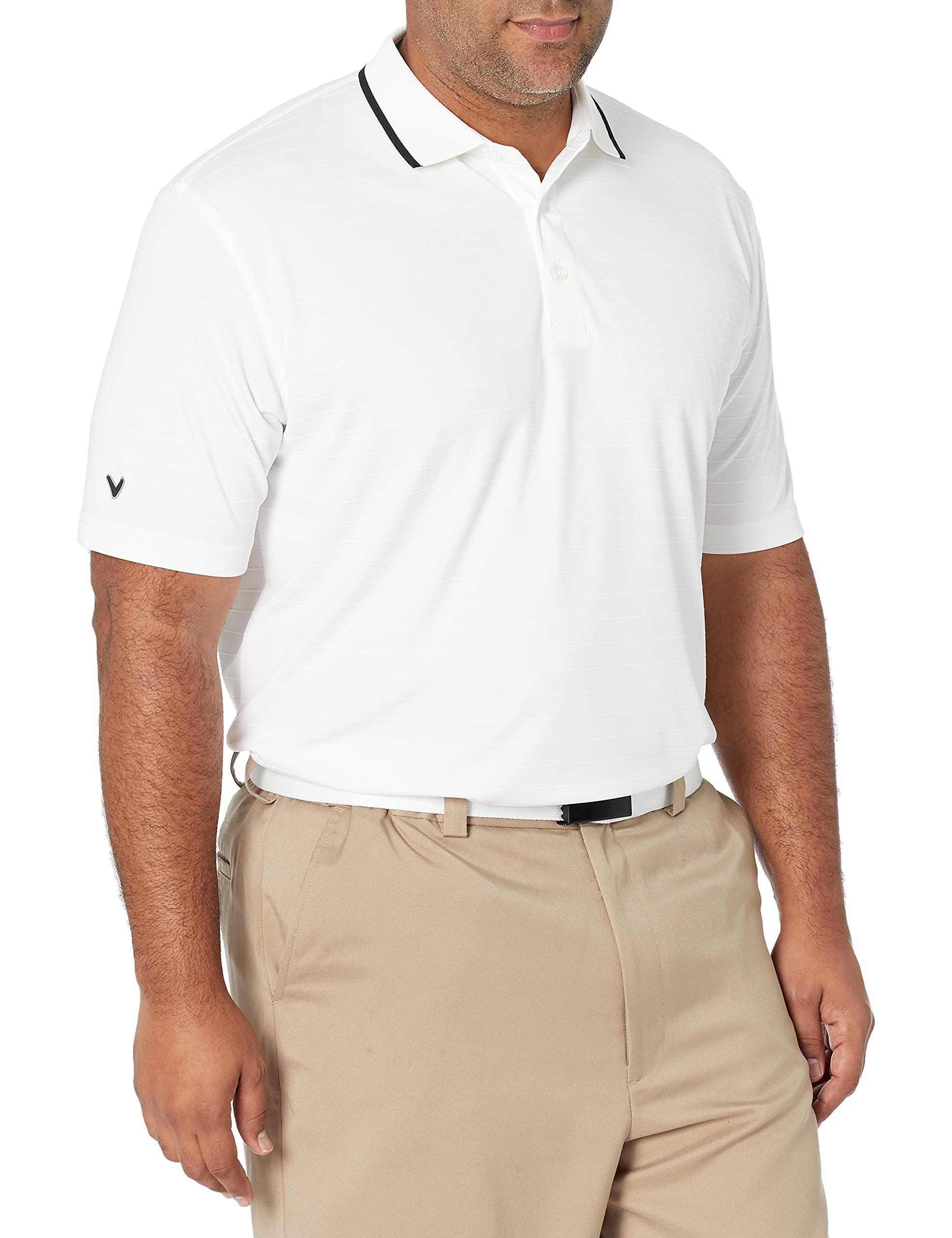 Callaway Men's Short Sleeve Raised Ottoman Polo Shirt