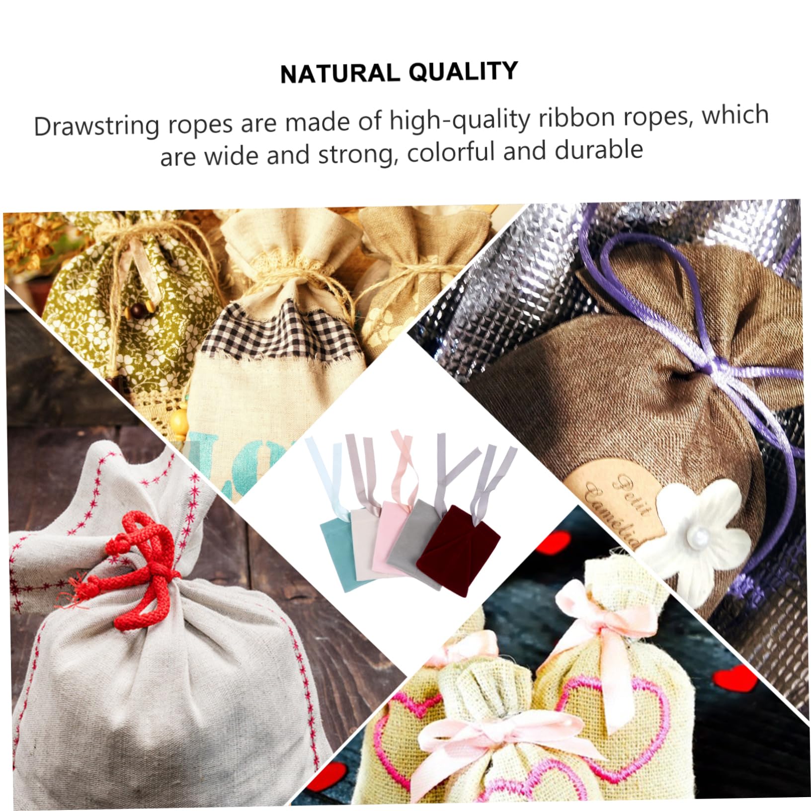Didiseaon 30 Uds Bolsa De Franela Con Cordón Bolsas De Almacenamiento Convenientes Bolsas De Favor De Boda Convenientes Con Cordón De Almacenamiento De Dulces