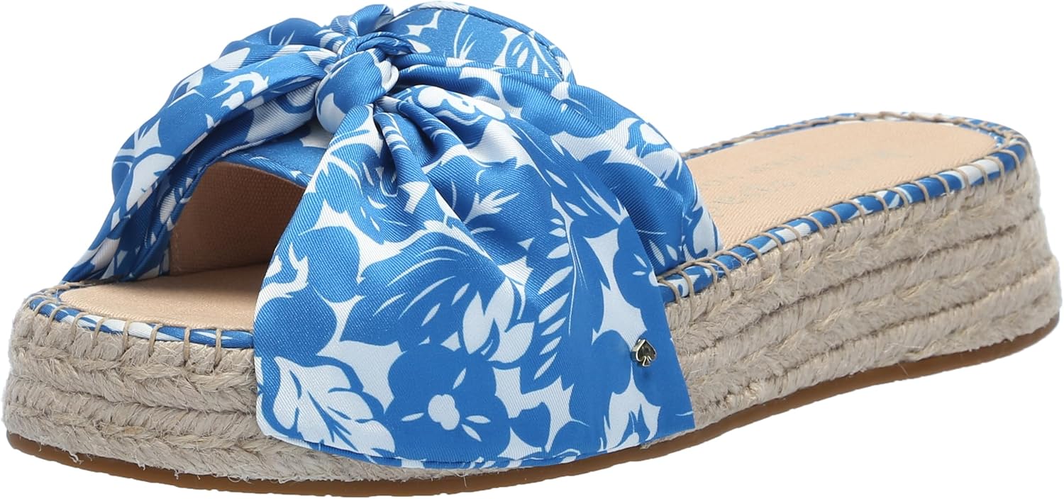 kate spade new york womens Lucie Tropical Foliage Espadrille