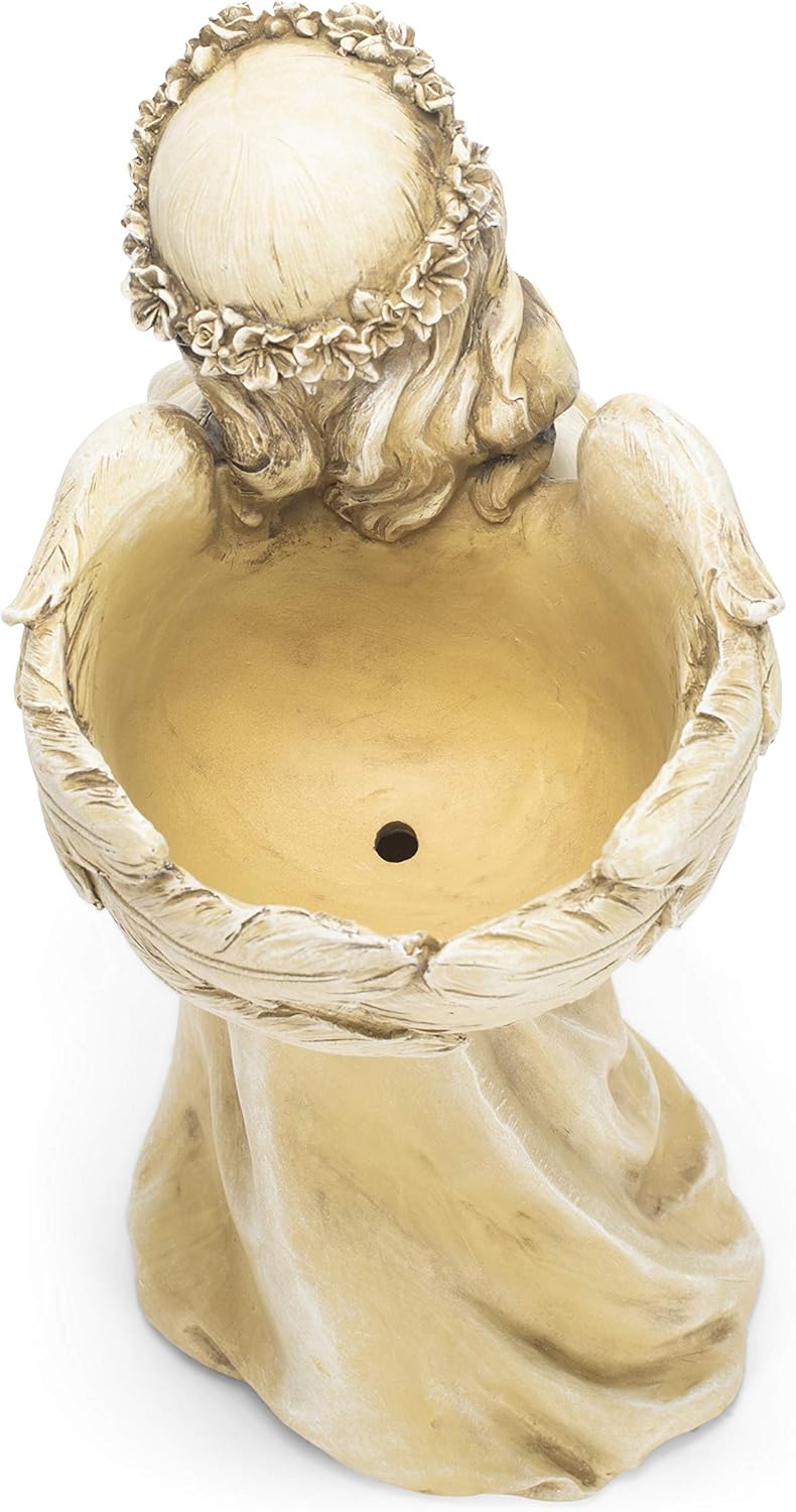 Joseph's Studio by Roman, 16" H Standing Praying Angel Planter Statue, Garden Décor