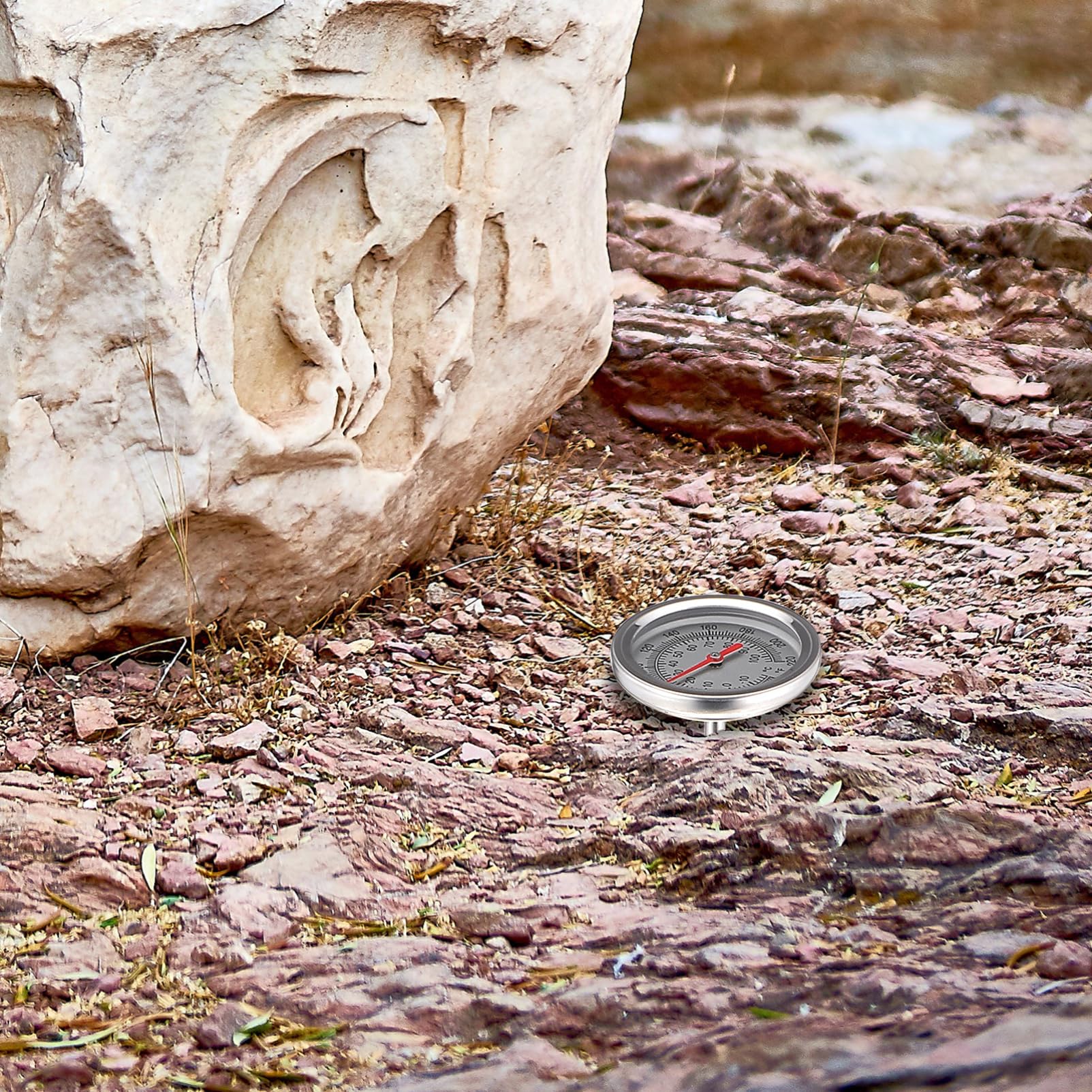 POPETPOP 2 Pz termometro del suolo Termometro per compostaggio Termometro per giardinaggio termometro del terreno per il giardinaggio barometro igrometro strumento termometro per compost