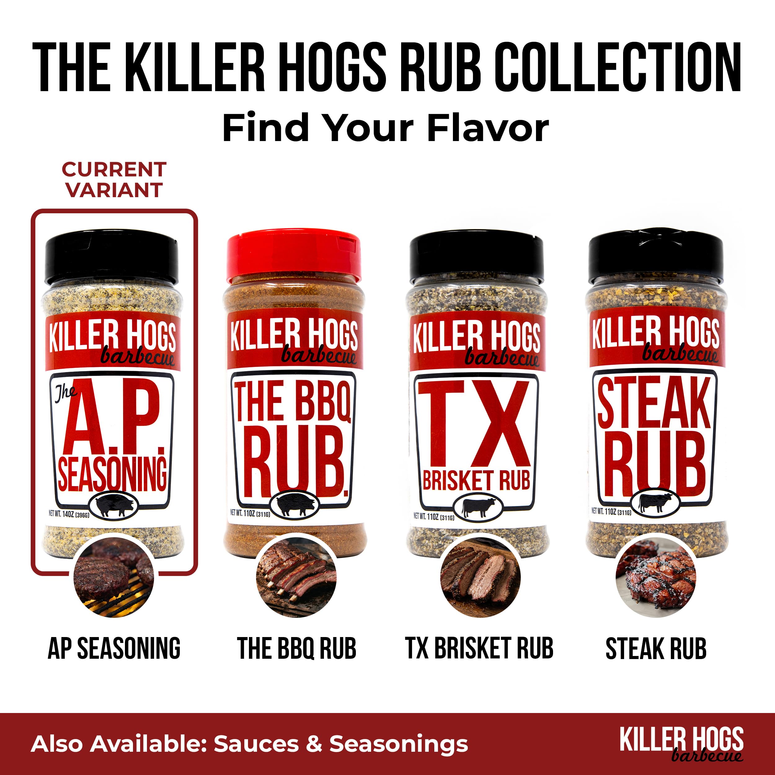 Killer Hogs BBQ 'AP' Rub - 340g (12 oz)