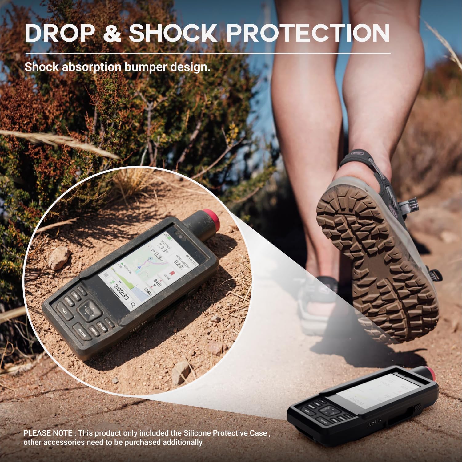 TUSITA Silikonowe Etui Kompatybilny z Garmin GPSMAP H1, H1i Plus GPS Handheld - GPS Systemów Akcesoria