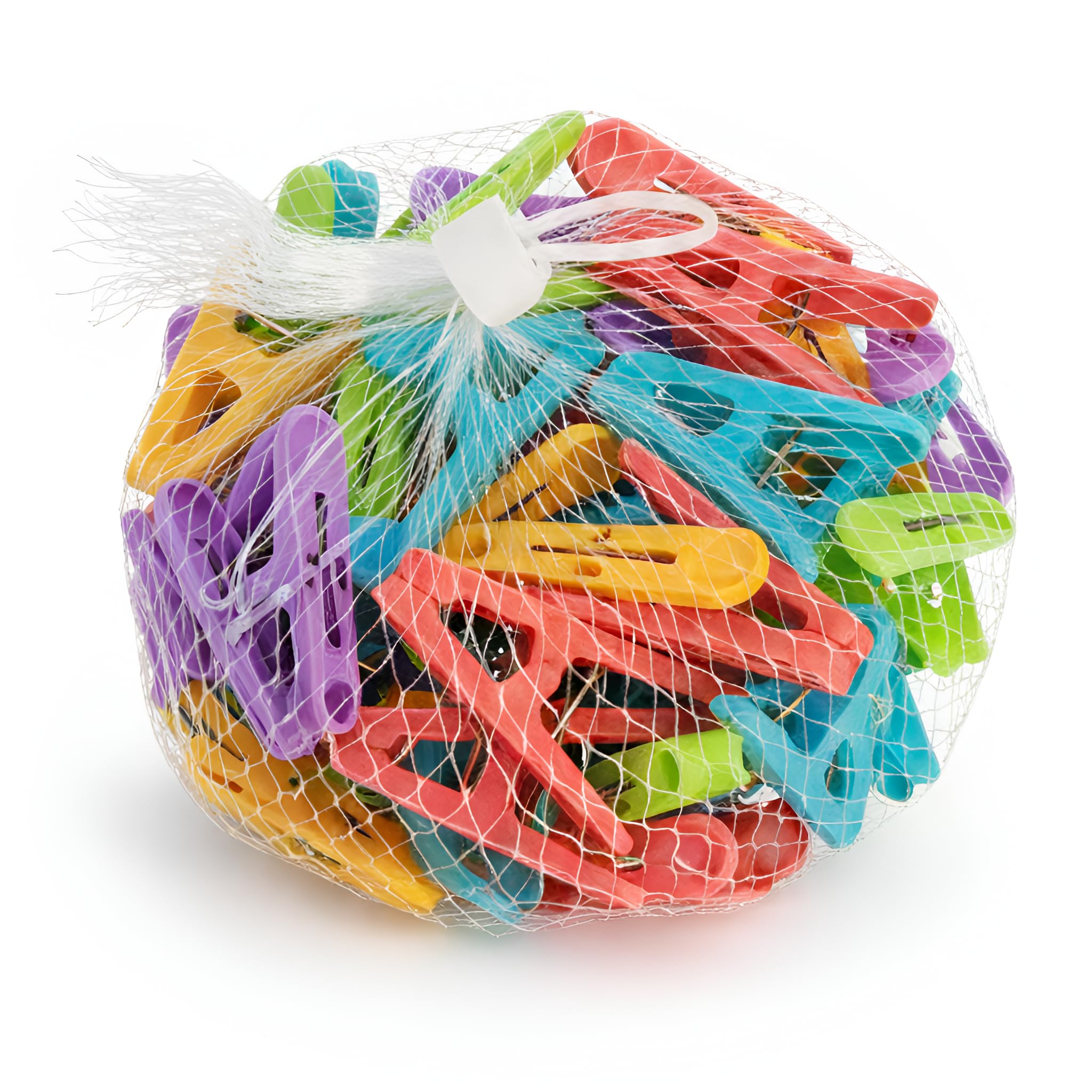 Colorful Plastic Cloth Pegs, Multi-Color Clothespins for Drying Clothes and Office Use, 50 Pack-image-34