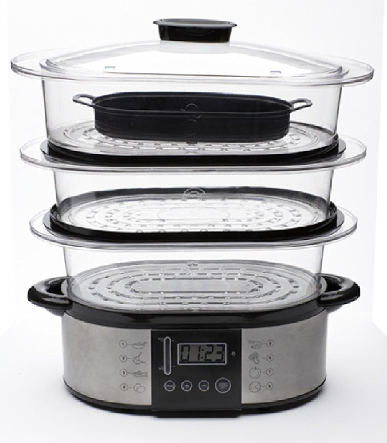 Toastess TVS347 Silhouette StainlessSteel Programmable Food Steamer and Rice Cooker Amazon