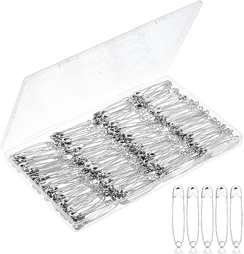 Miniatura 9 de Mr. Pen Pasadores de seguridad resistentes, 2 pulgadas, paquete de 200, plateado, grande, a granel para ropa