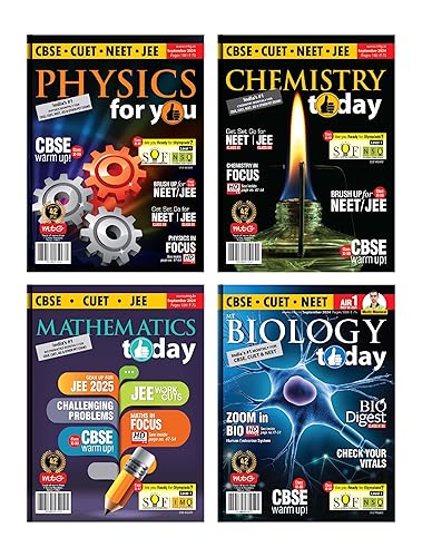 MTG Monthly Magazines Of September 2024 - Physics For You, Chemistry Today, Mathematics Today &amp; Biology Today For JEE &amp; NEET Exam 2024