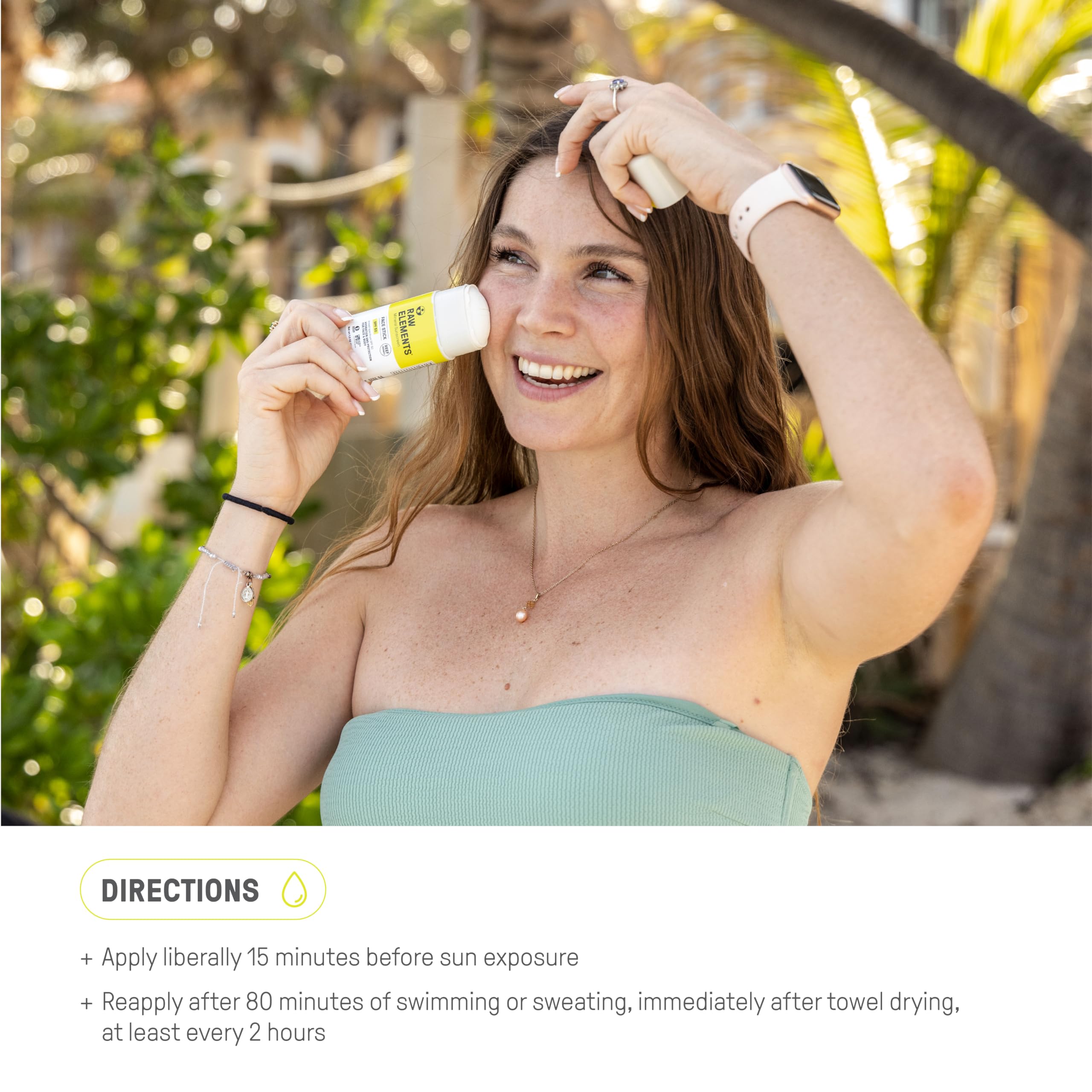 Raw Elements SPF 50 All-Natural Mineral Sunscreen Stick