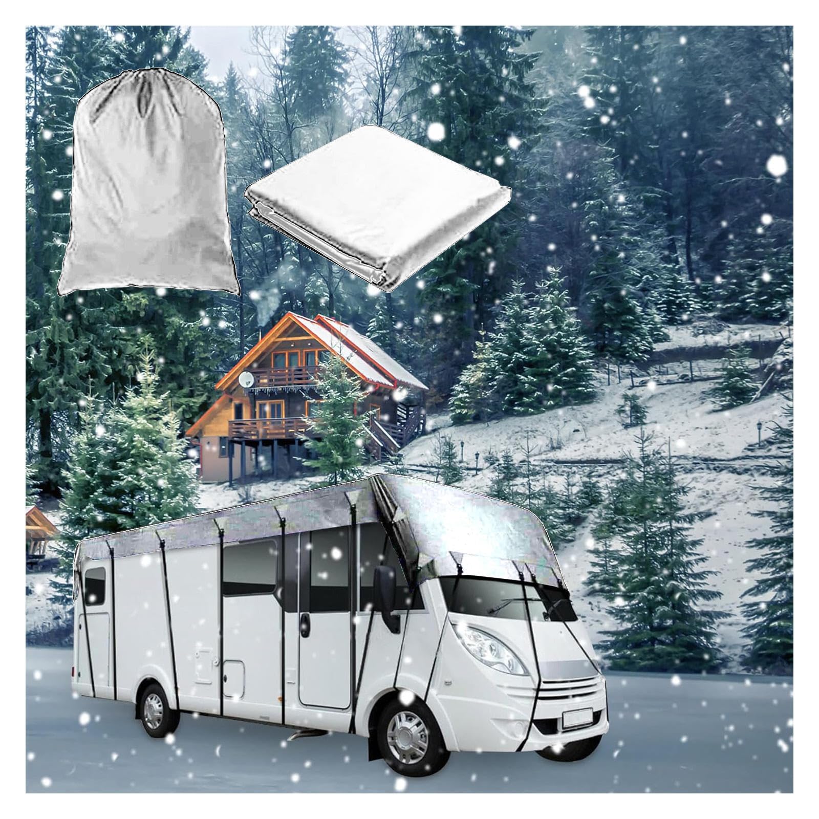 RRRYYYZZ HFKJway Truck Camper Cover 210D Oxford Cloth Rv Cover Foldable Storage, Easy to Clean Camper Covers Camper Cover Waterproof,Grey-7m×3m
