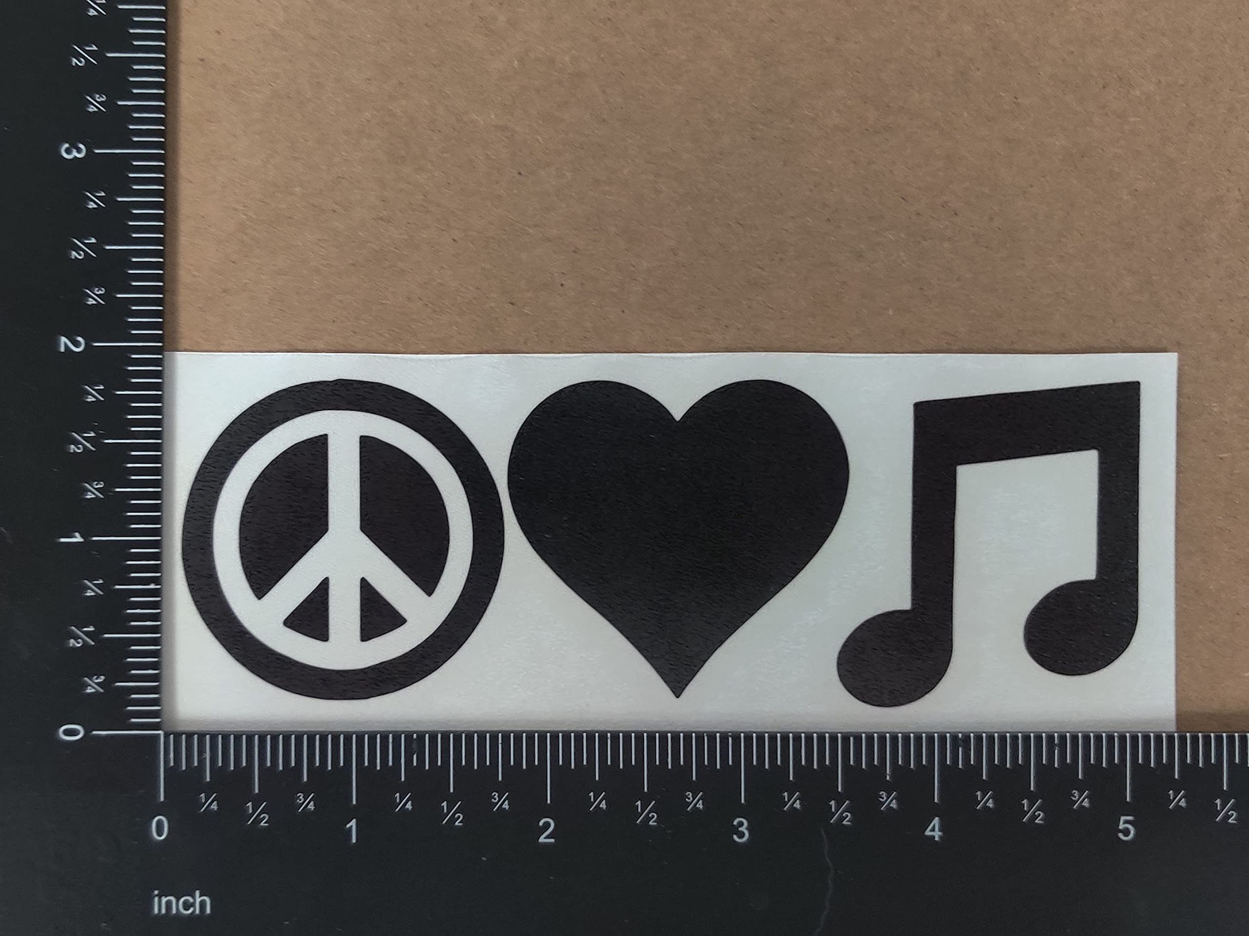 Amazon.co.jp: Music Decals 4パック:トレブルバス音記号ハート、音楽
