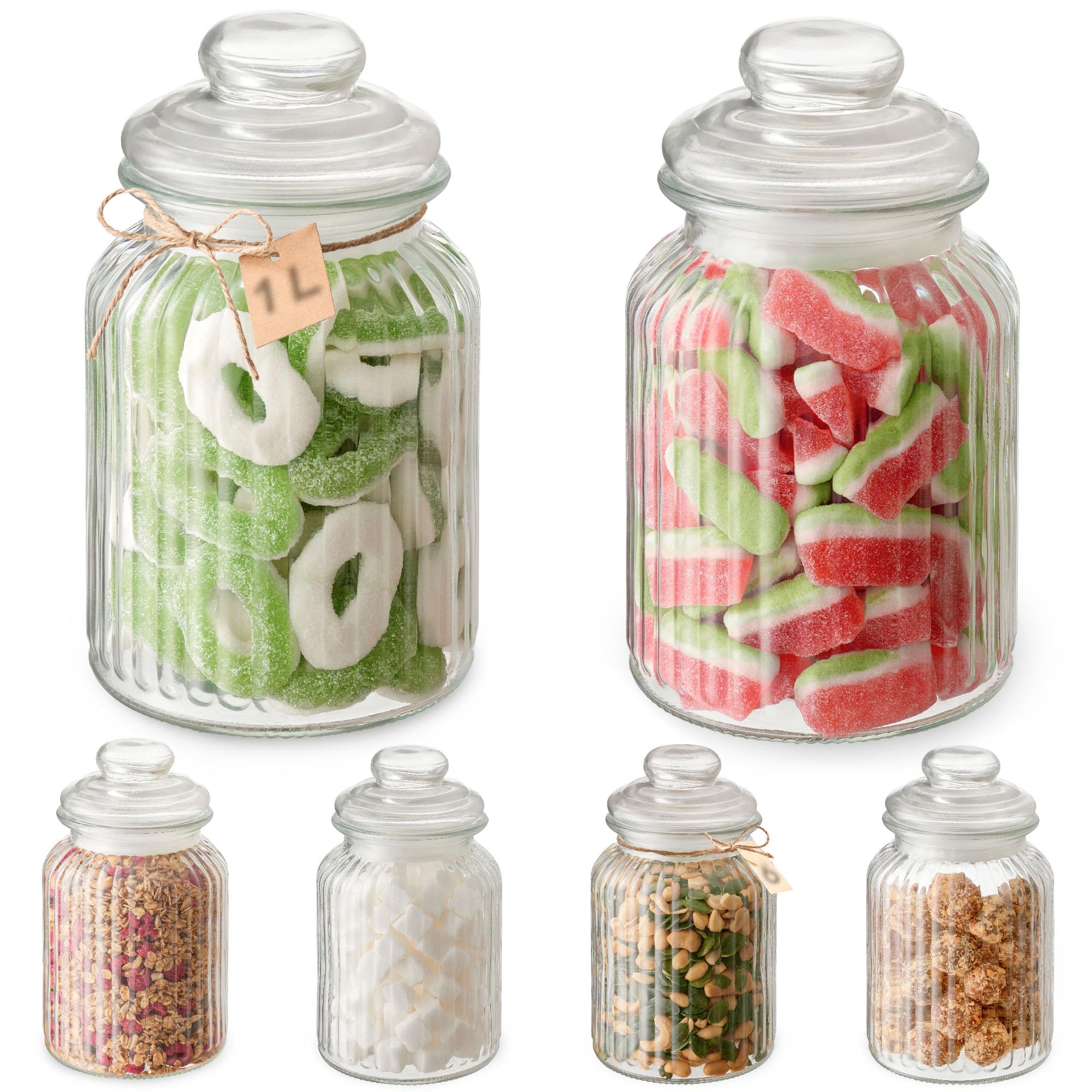 Lvifloae 12x Kronen Süßigkeiten Boxen Transparent - Für Hochzeiten & Partys