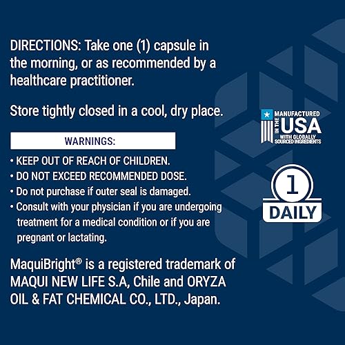 Miniatura 7 de Life Extension Tear Support with MaquiBright®, 60 mg, Maqui Berry Extract for Dry Eyes, Supports Eye Health, Encourages Tear Production,