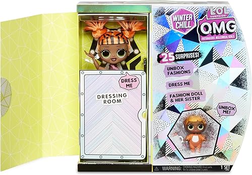 Miniatura 6 de L.O.L. Surprise! O.M.G. Winter Chill Missy Meow - Muñeca de moda y muñeca de gato bebé con 25 sorpresas