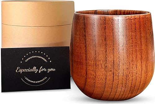 Vaso de madera Bourbon para beber, regalos de bourbon para hombres, juego de vasos de madera a la antigua, vaso de whisky Regalos de whisky de