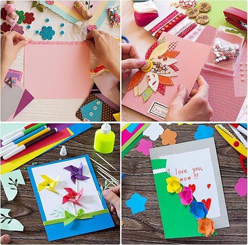 Miniatura 6 de MECCANIXITY Cardstock - Papel para álbumes de recortes de 8.3 x 11.7 pulgadas, 92 libras8.82ozm, cartulina de color sólido para artes y manualidades