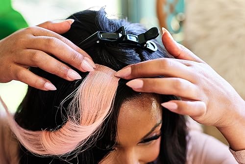 Miniatura 6 de Fearless Fashion - Cinta de doble cara para el cuerpo de ropa para vestidos y escotes (50 tiras), cinta de tela transparente de sujeción fuerte,