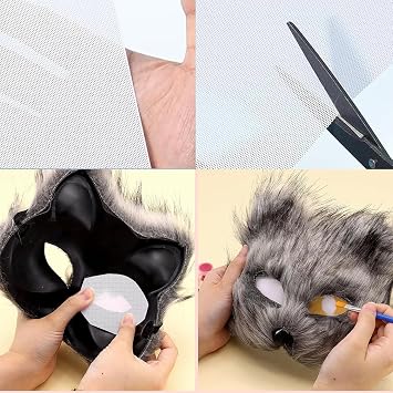 20 Pack 1mm PVC Plastic Eye Mesh Sheets (11.8 x 7.9) - Waterproof, Printable, for Fursuit Eye Making, Furry Cosplay Masks, Therian & Animal Costume DIY, Faux Fur Handicrafts
