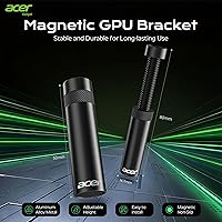 Vista 3 de acer Soporte de GPU, soporte de hundimiento de GPU, soporte de tarjeta gráfica GPU con imán y base antideslizante, soporte para tarjeta de video