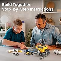 Vista 7 de Sillbird Kit de construcción de robot con control remoto, regalos para niños de 8 a 13 años, codificación STEM robótica Technic Racer Car Toys