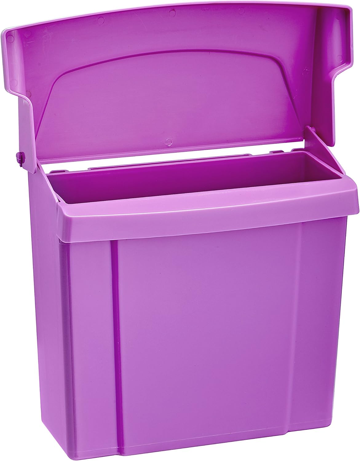 Alpine Sanitary Napkins Receptacle 5 x 9 x 12 in - Hygiene Products, Tampon & Waste Disposal Container - Durable ABS Plastic - Seals Tightly & Traps Odors -Easy Installation Hardware Included (Purple) : Health & Household