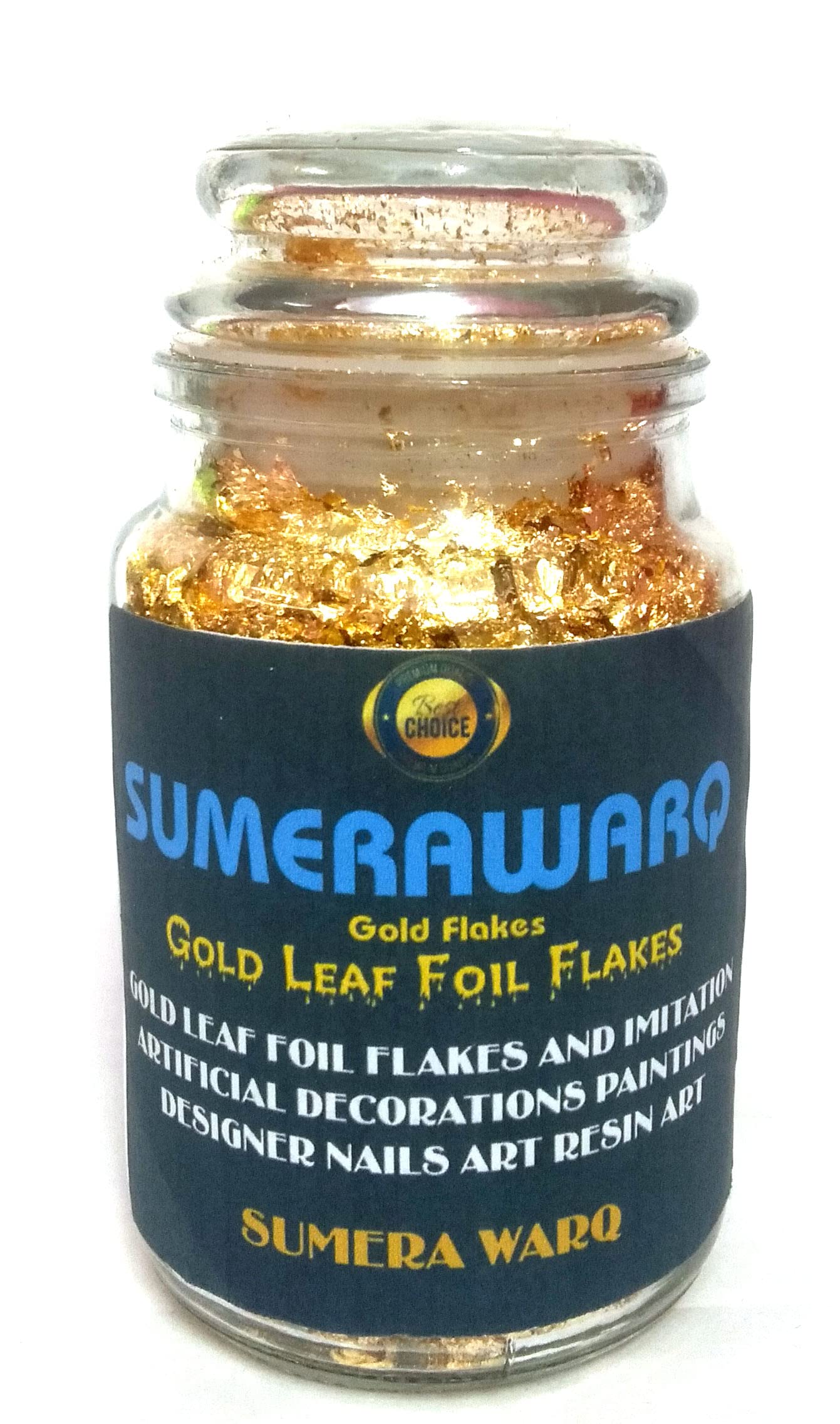 Gold Leaf Flakes Metallic Foil Schabin Gilding Metal Leaf Flakes One Bottles Kit-picture-31