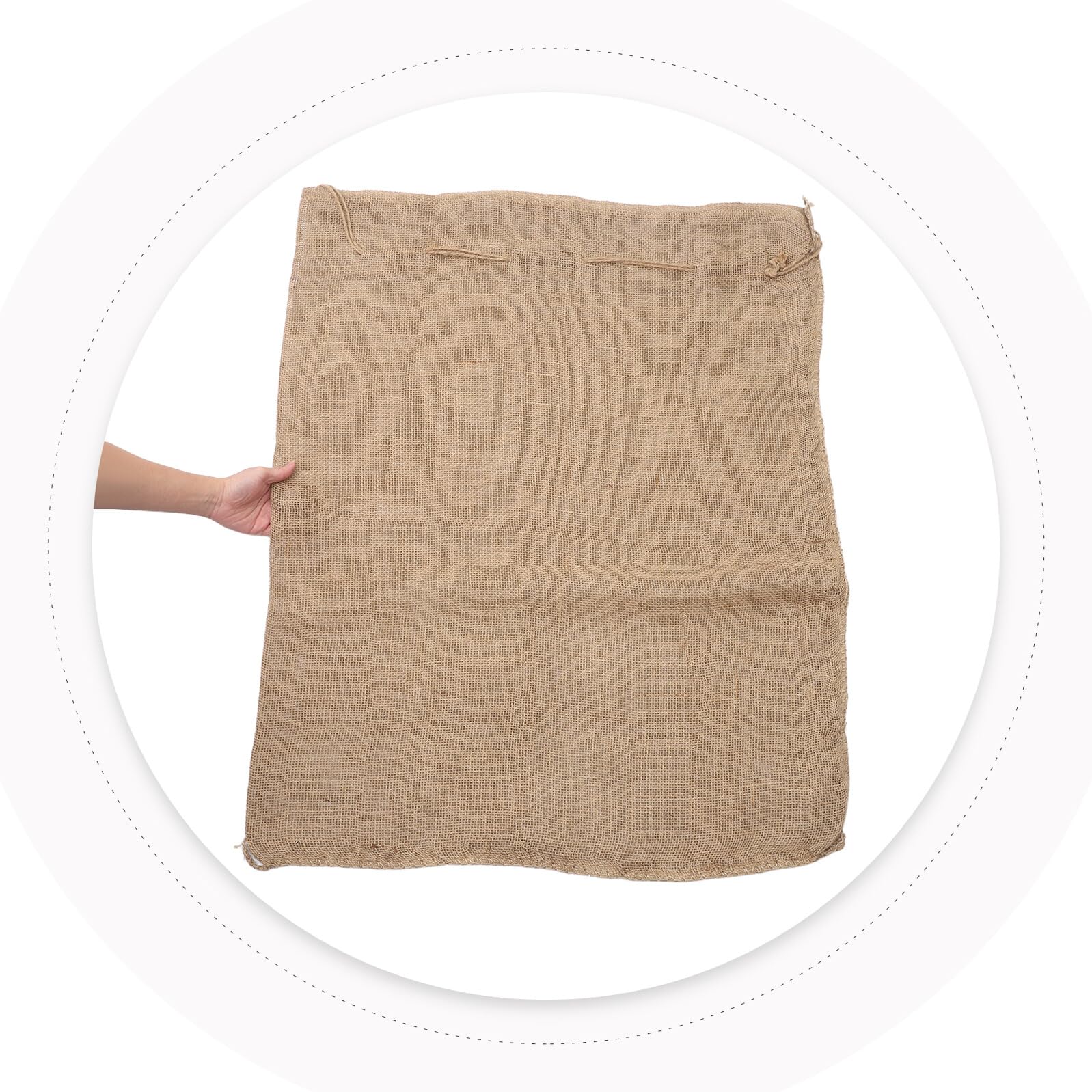 Levemolo Copertura Invernale Piante 2 Pezzi in Juta con Coulisse | 39, 3x31, 44 Pollici, Protezione Antigelo per Arbusti e Alberi da Frutto, Riutilizzabile e Resistente