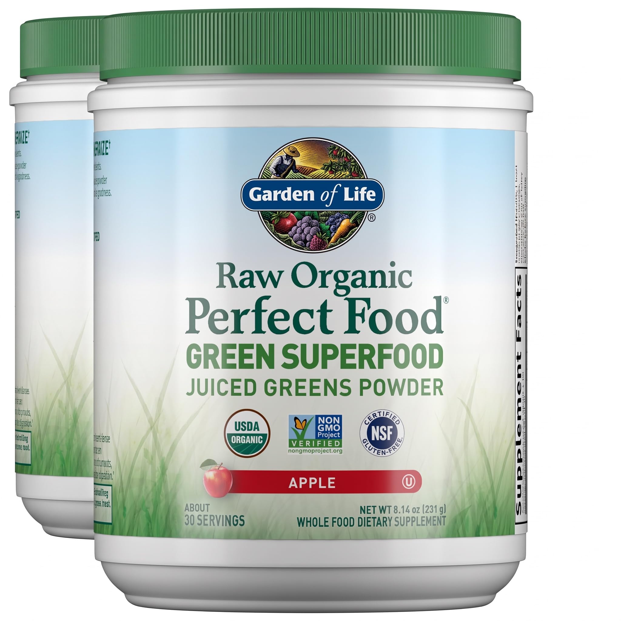 Garden of Life Raw Organic Perfect Food Apple Superfood Powder, 30 Servings — Amazon image 11