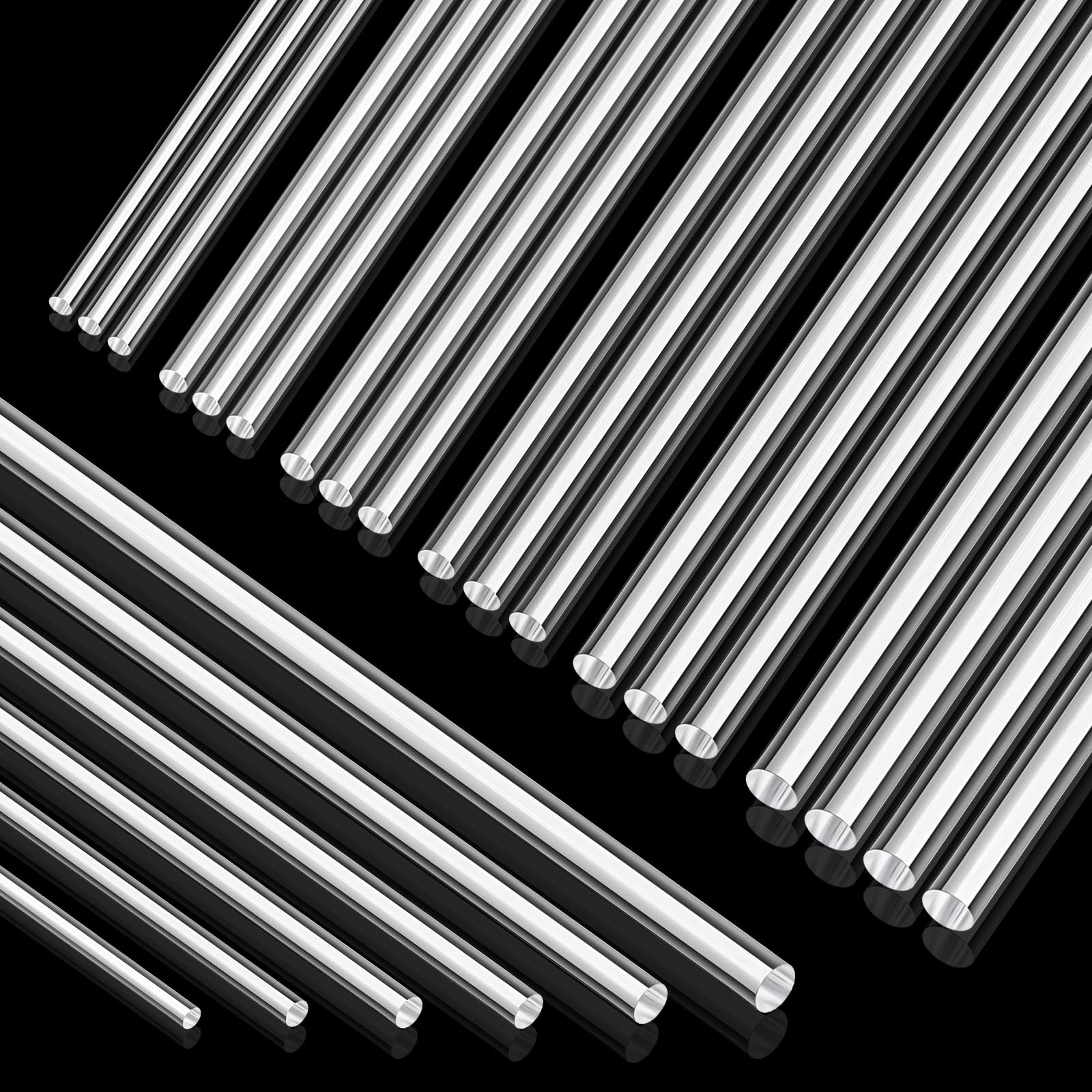 Acrylic Rods - 150 Pack for Crafts & Cake Pops -11