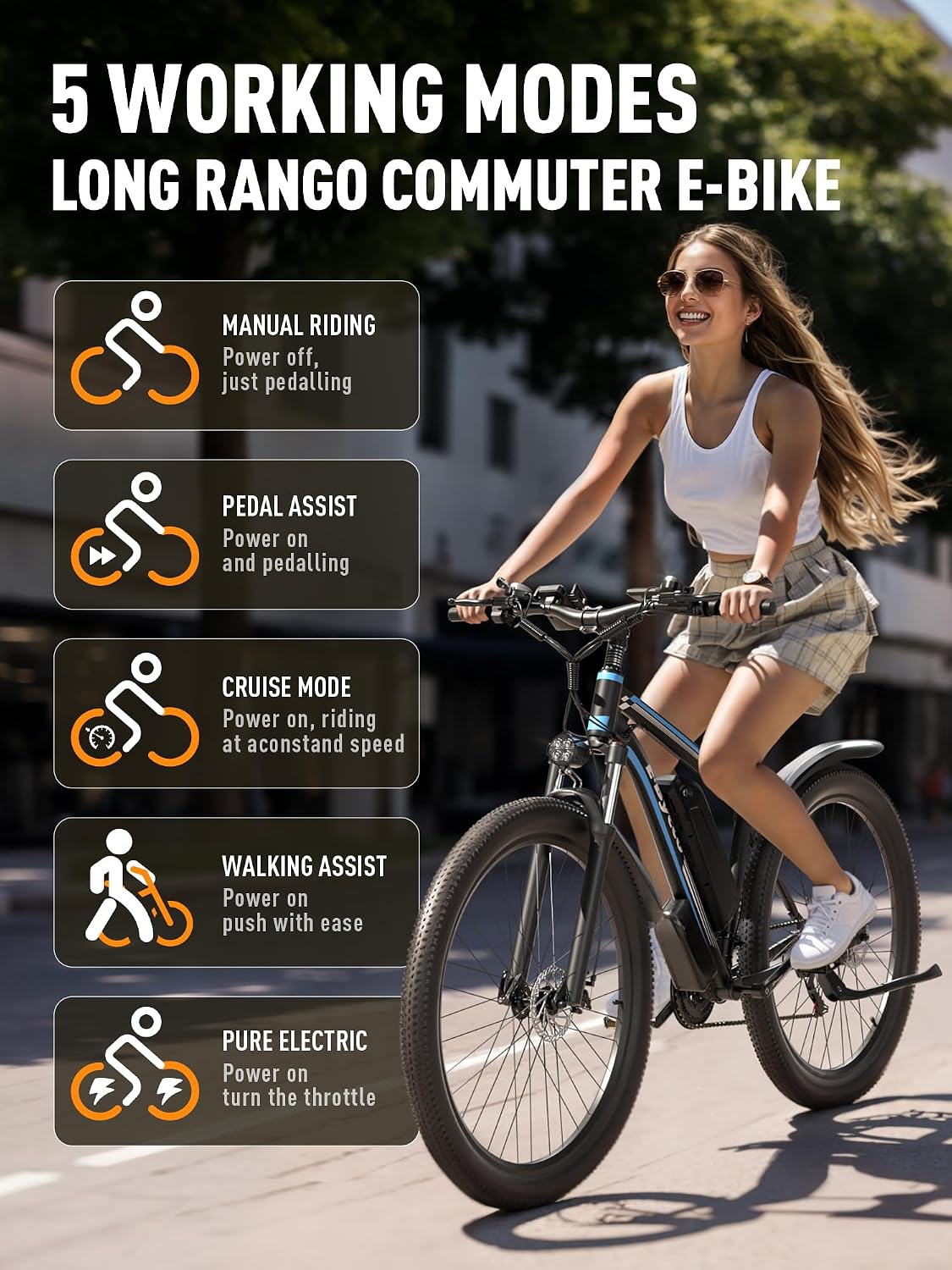 Bike Ride Modes E Bycco E8 Electric Bike User Manual